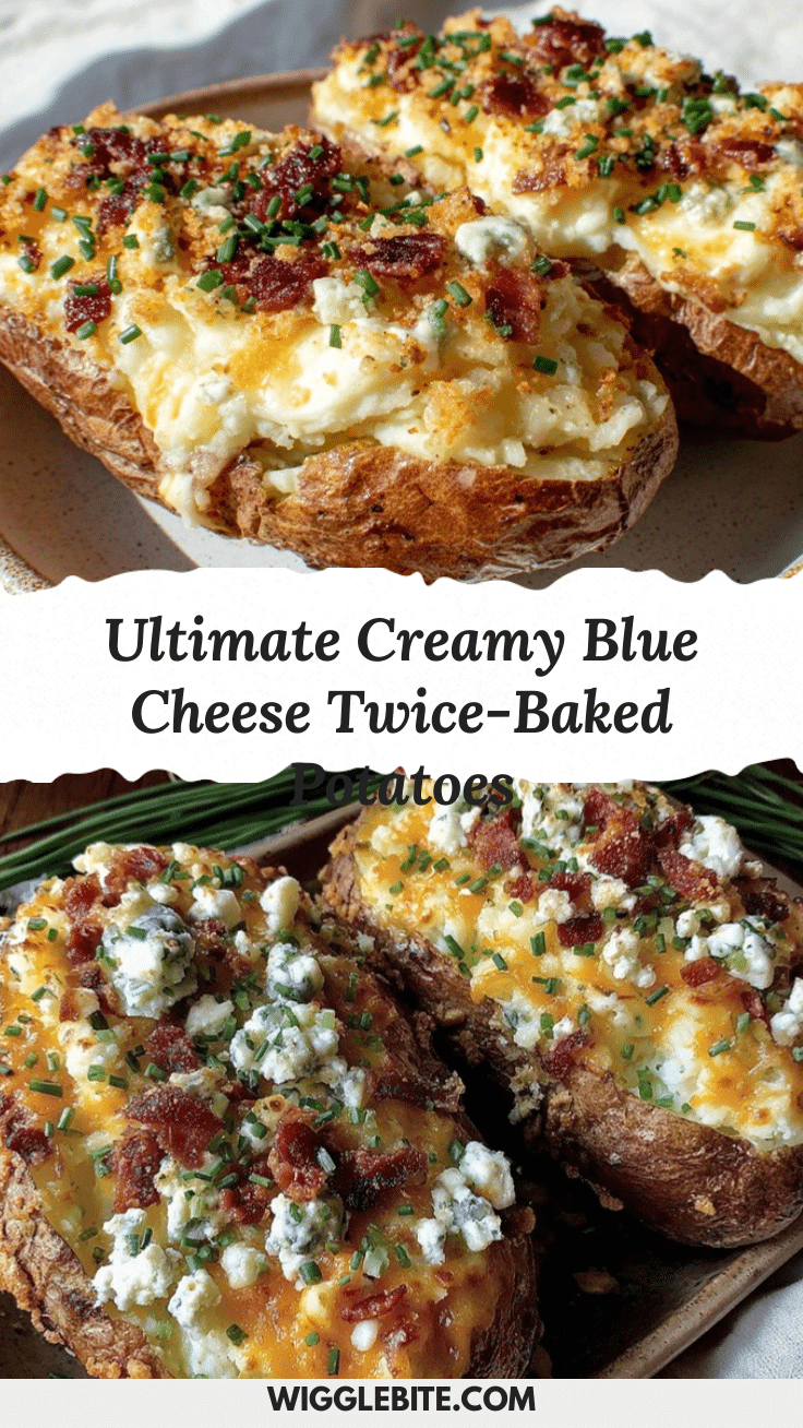 blue cheese twice-baked potatoes recipe