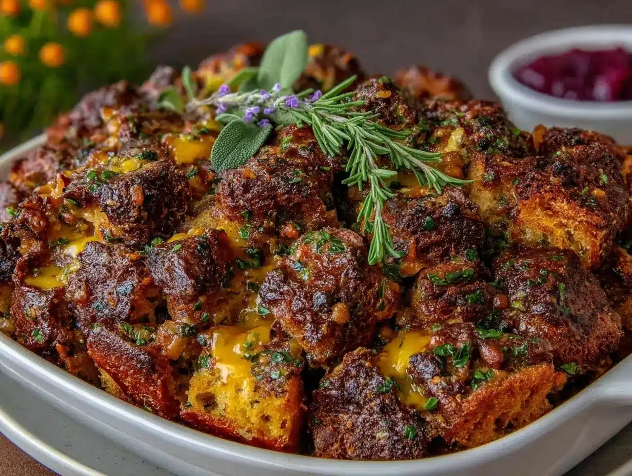 boxed stuffing mix with fresh herbs preparation steps