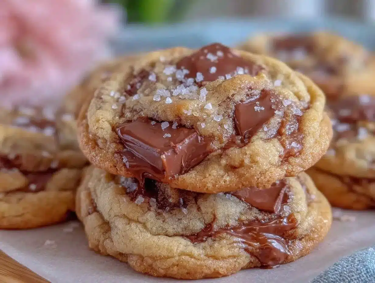 brown butter salted caramel chocolate chunk cookies preparation steps
