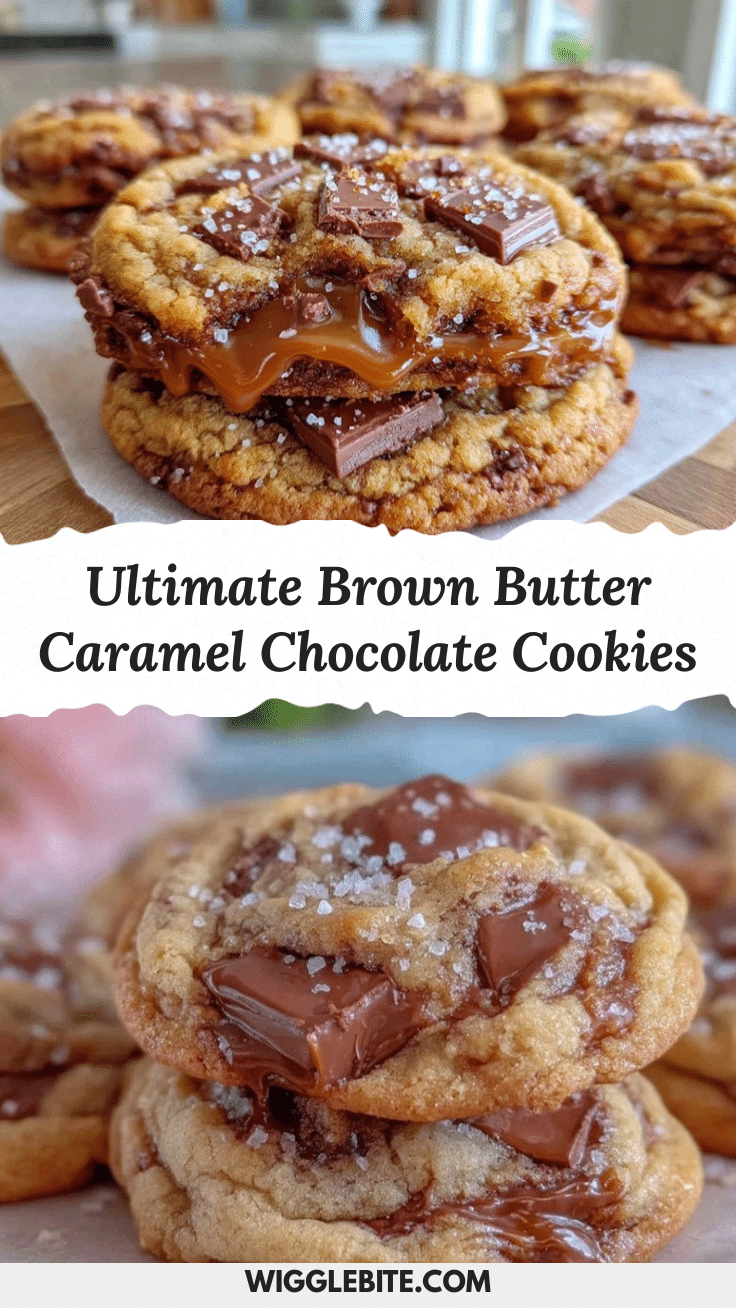 brown butter salted caramel chocolate chunk cookies recipe