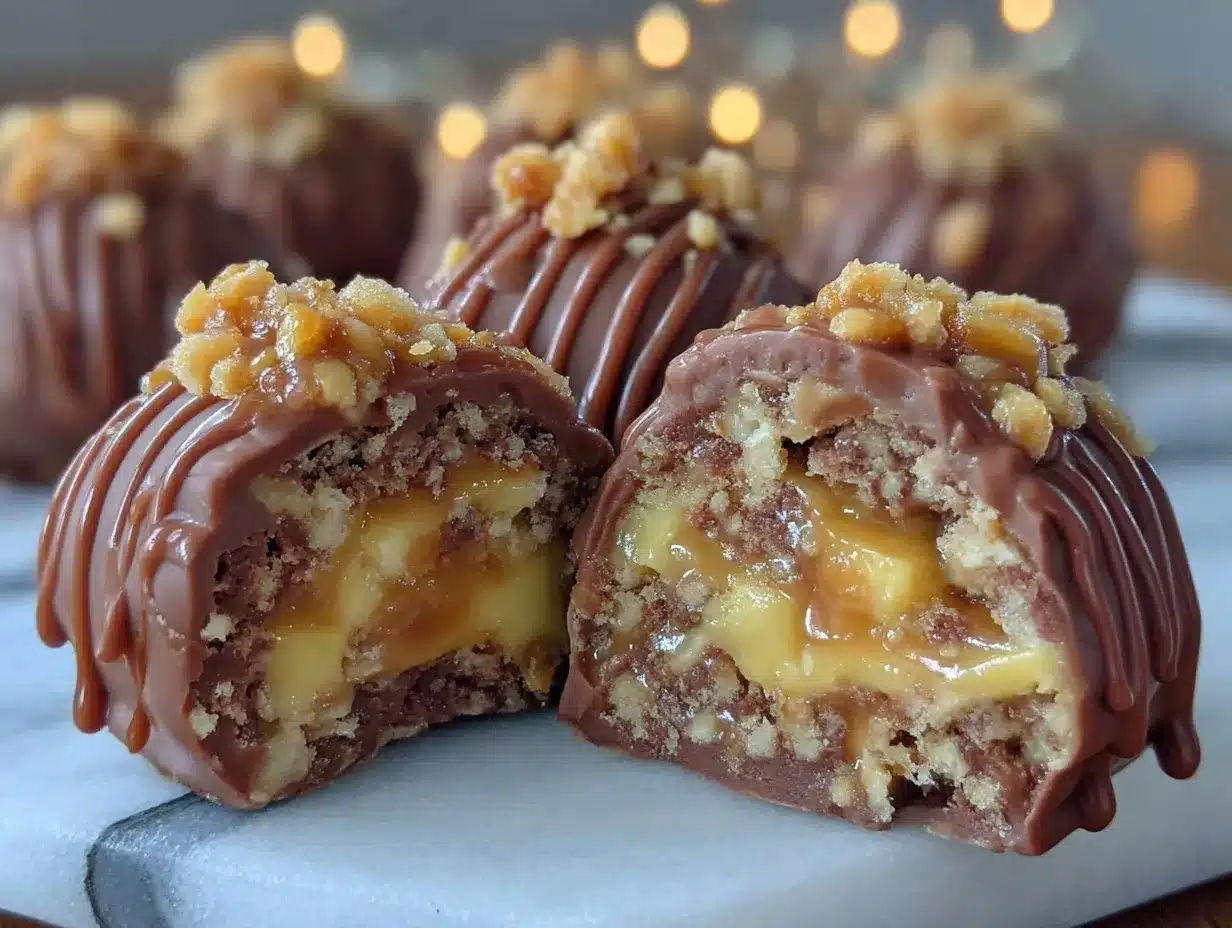 Butterfinger truffles preparation steps