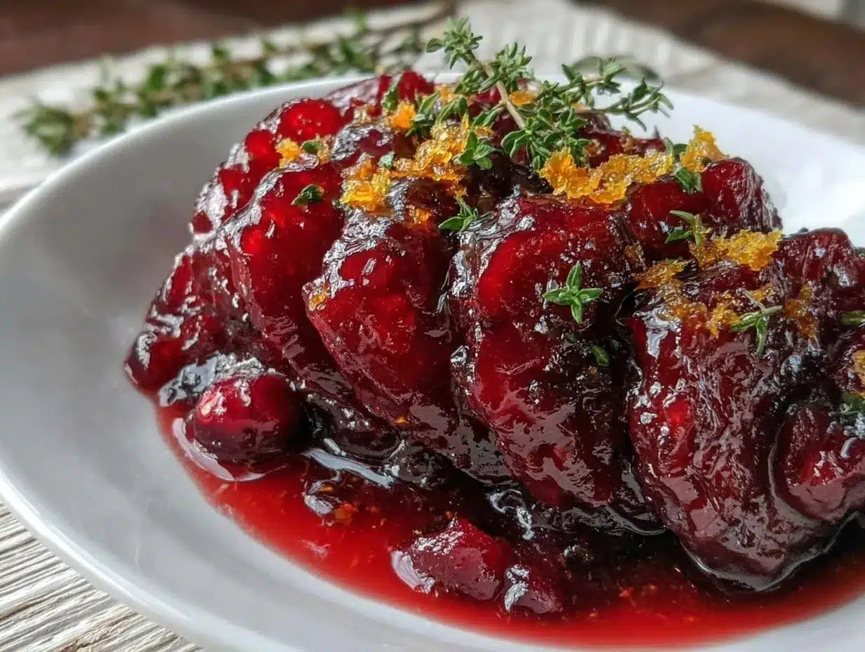 canned cranberry sauce preparation steps