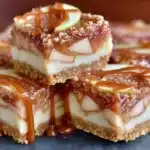 caramel apple bars - featured image