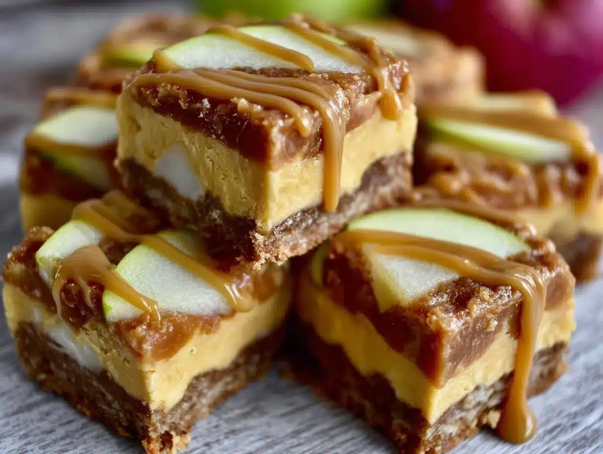 caramel apple bars preparation steps