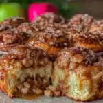 Caramel Apple Cinnamon Roll Bombs - featured image