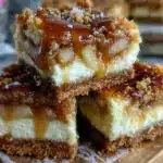 Caramel Apple Pie Cheesecake Bars - featured image