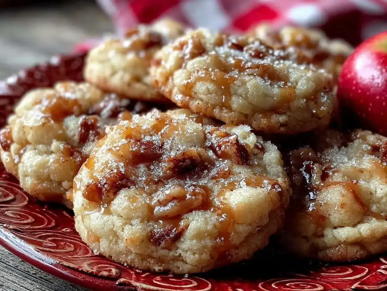 Caramel Apple Pie Cookies preparation steps