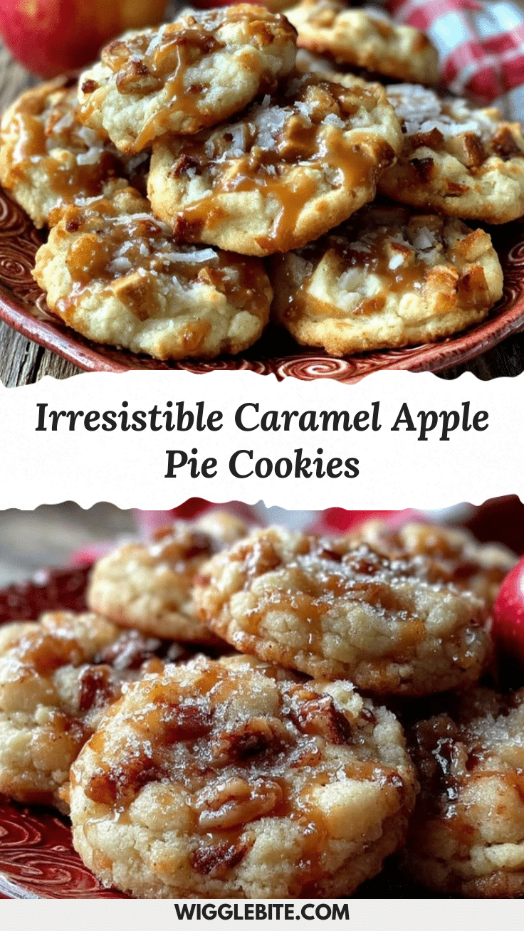 Caramel Apple Pie Cookies recipe