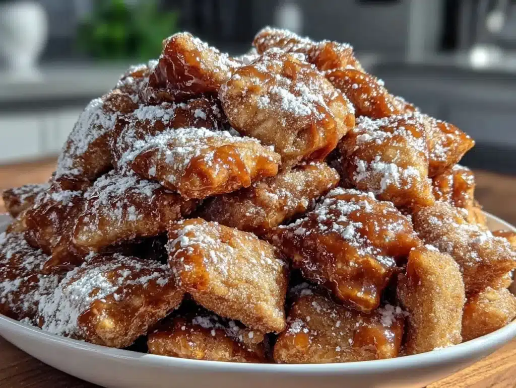 caramel apple puppy chow - featured image