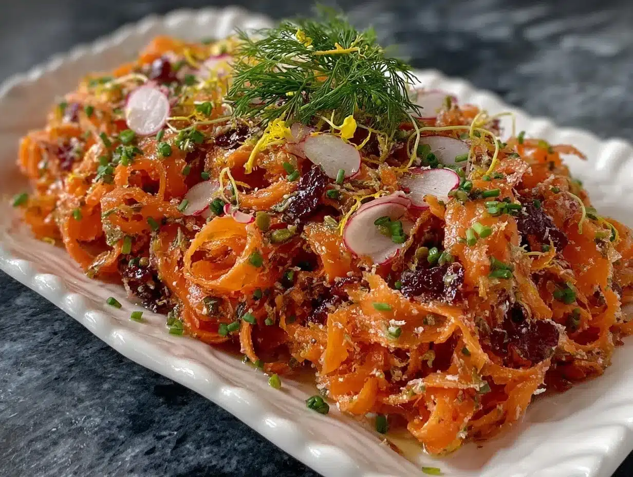 carrot ribbon salad preparation steps