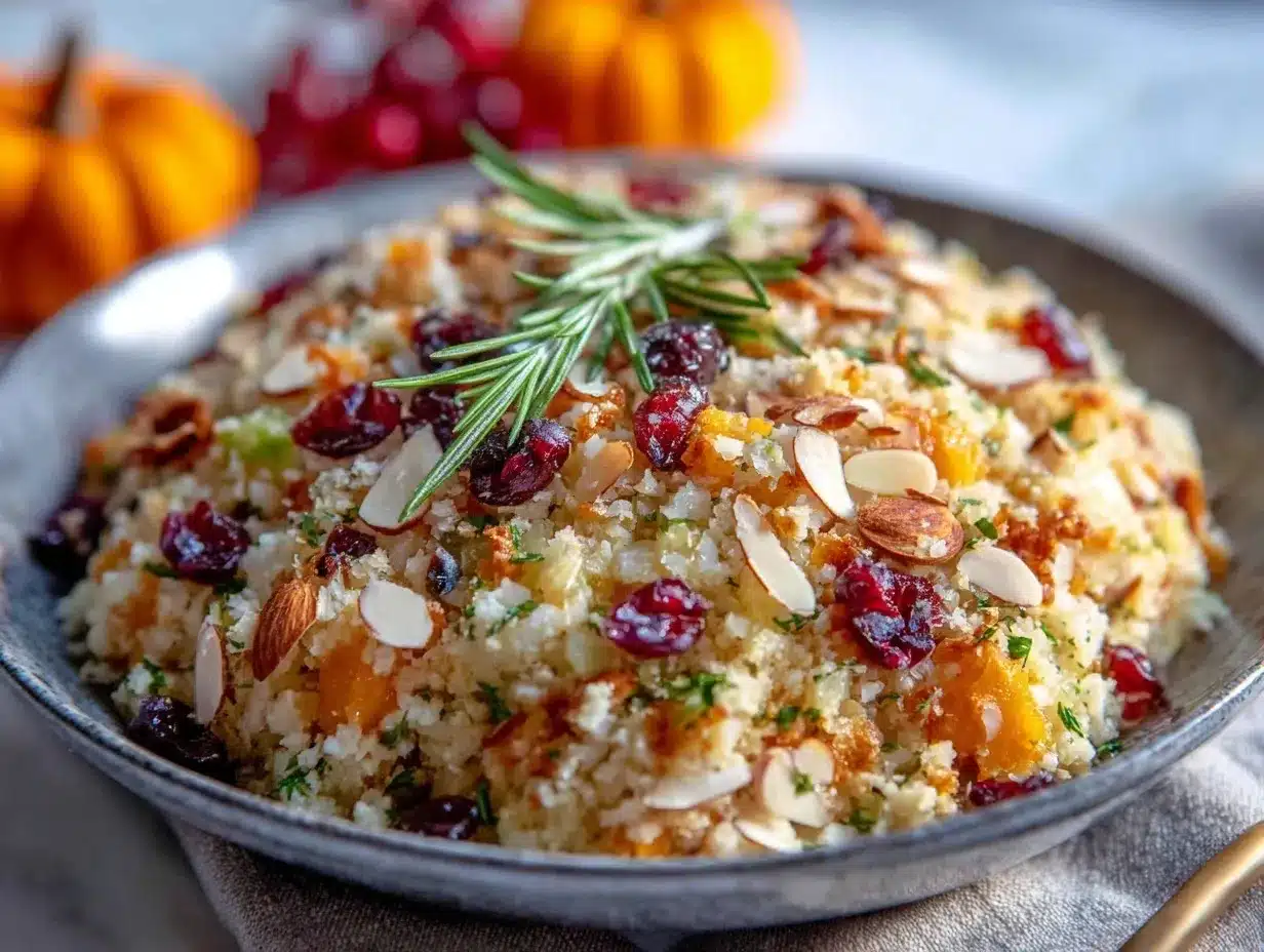 cauliflower rice pilaf preparation steps