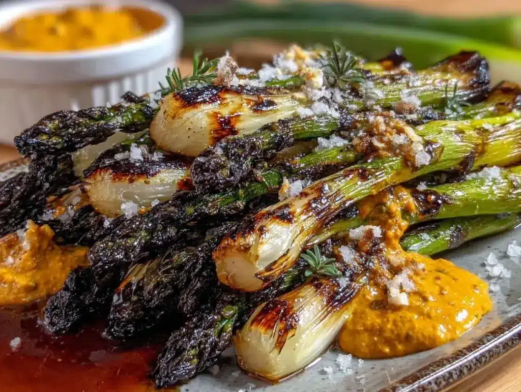 charred spring onions - featured image