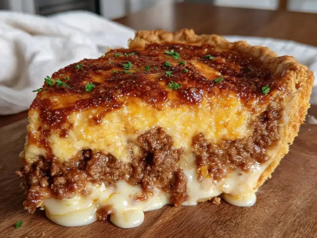 cheeseburger pie - featured image