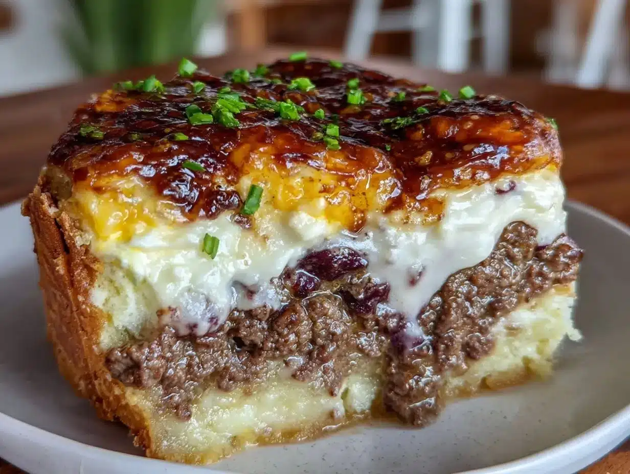 cheeseburger pie preparation steps