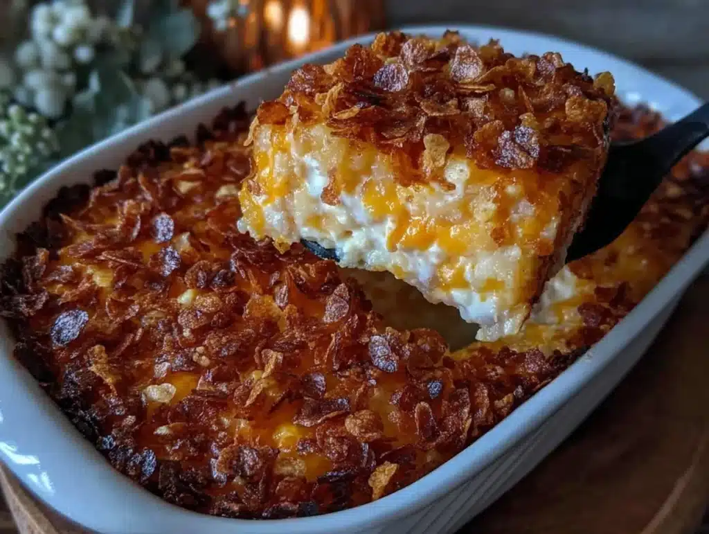 cheesy funeral potatoes - featured image