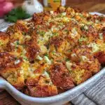 cheesy garlic herb stuffing bake - featured image