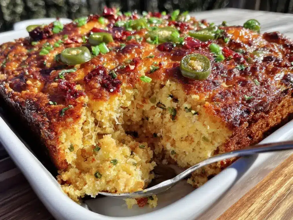 cheesy jalapeño Southern cornbread dressing - featured image