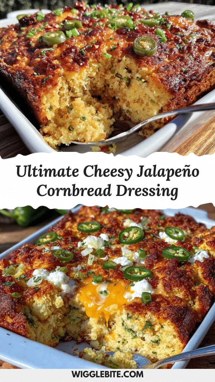 cheesy jalapeño Southern cornbread dressing recipe