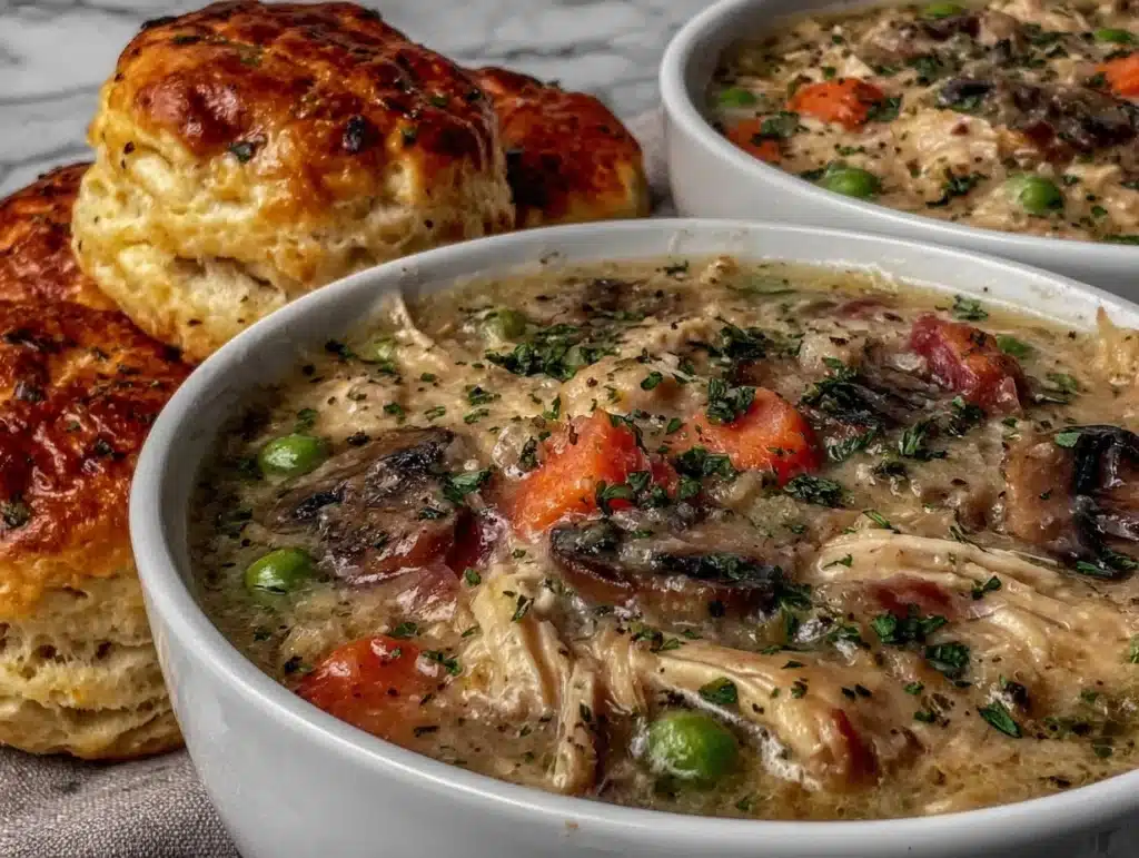 chicken pot pie soup - featured image