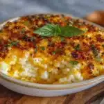 chicken rice casserole - featured image