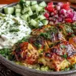 chicken tzatziki bowls - featured image