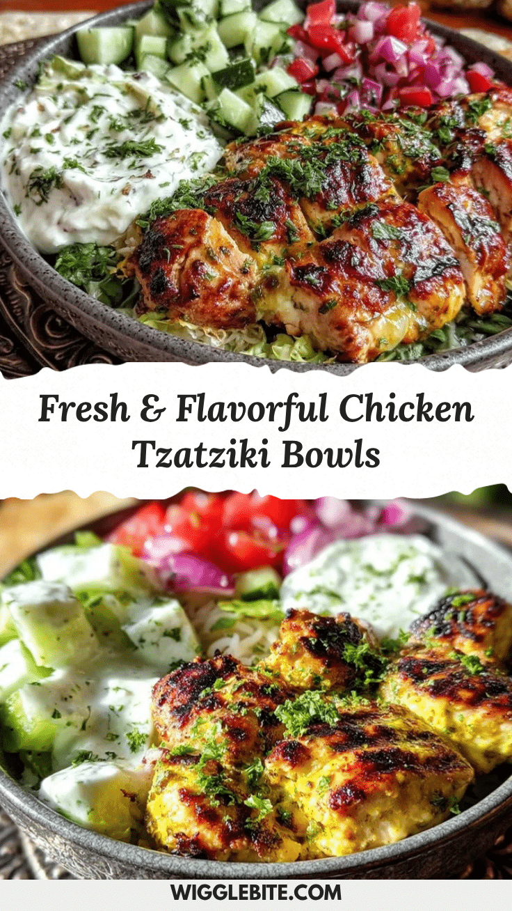 chicken tzatziki bowls recipe
