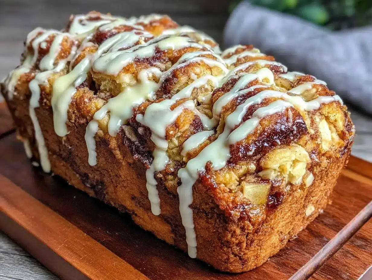 cinnamon roll apple fritter bread preparation steps