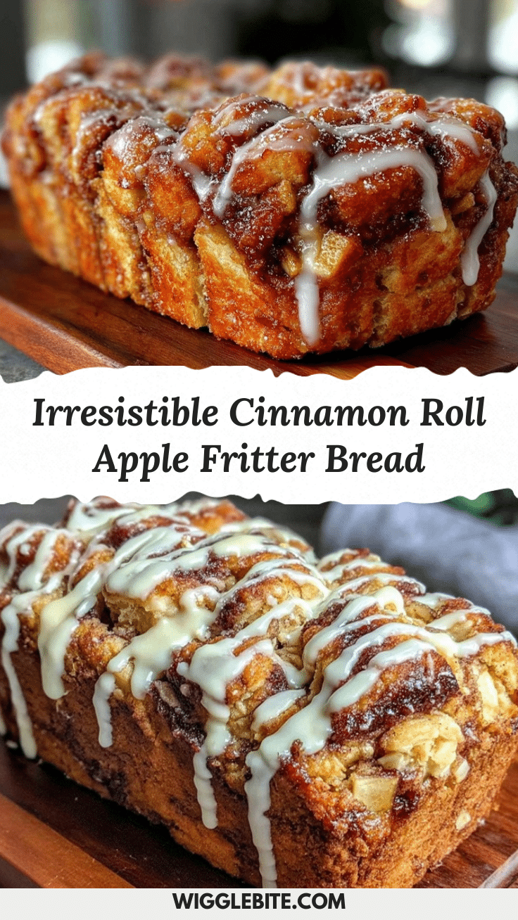 cinnamon roll apple fritter bread recipe
