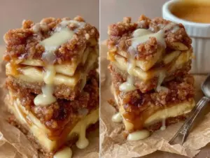 Cinnamon Roll Apple Pie Bars - featured image