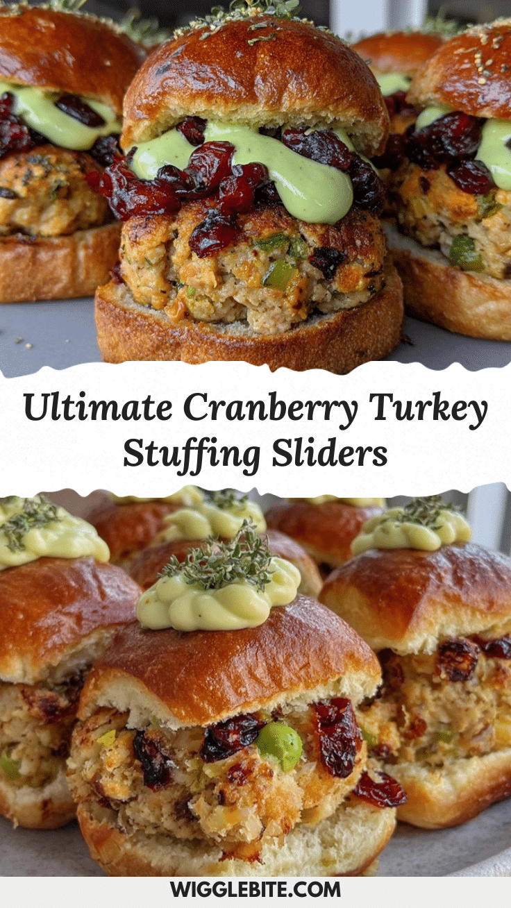 cranberry turkey stuffing ball sliders recipe