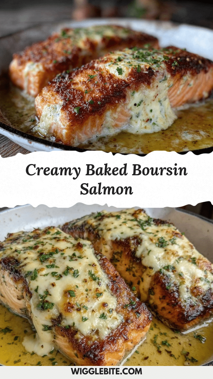 Creamy Baked Boursin Salmon recipe