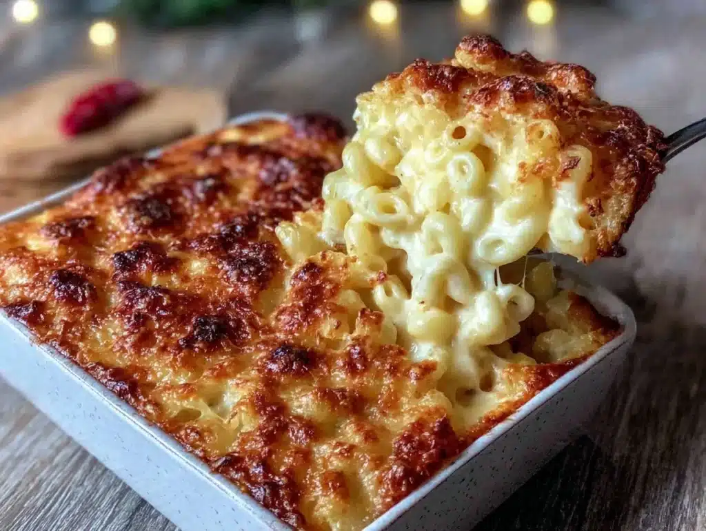 creamy baked mac-and-cheese - featured image
