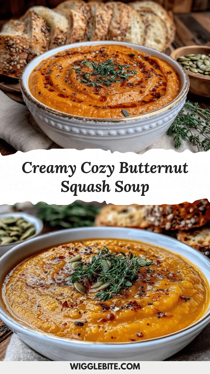 creamy butternut squash soup recipe