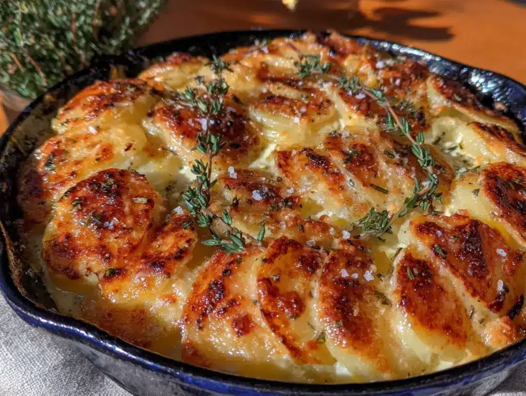 Creamy Camembert Potato Gratin - featured image