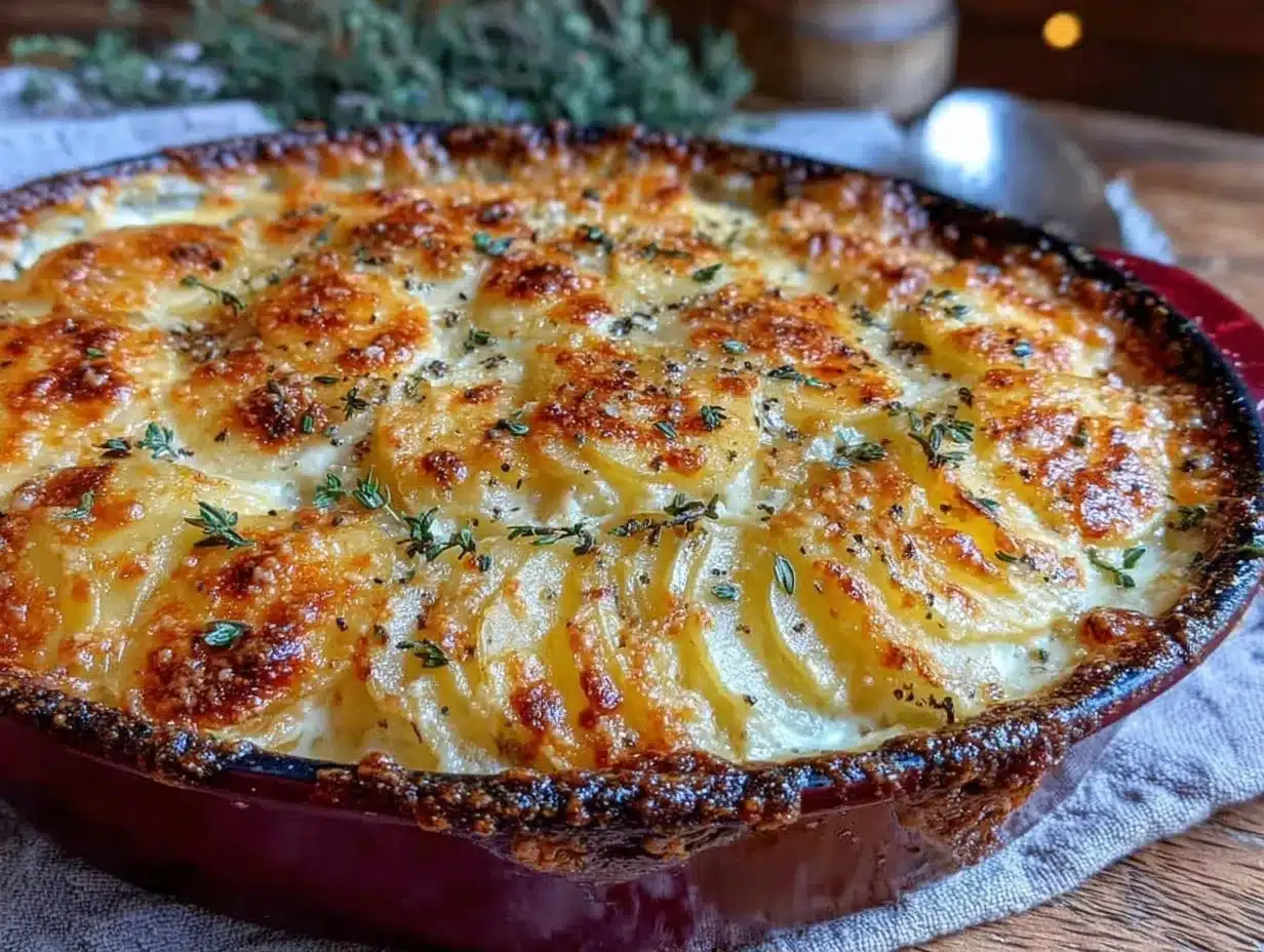 Creamy Camembert Potato Gratin preparation steps