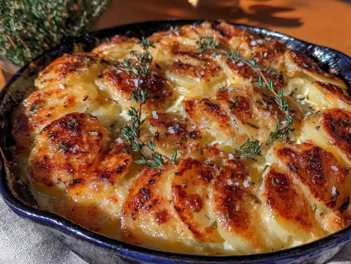 Creamy Camembert Potato Gratin - featured image