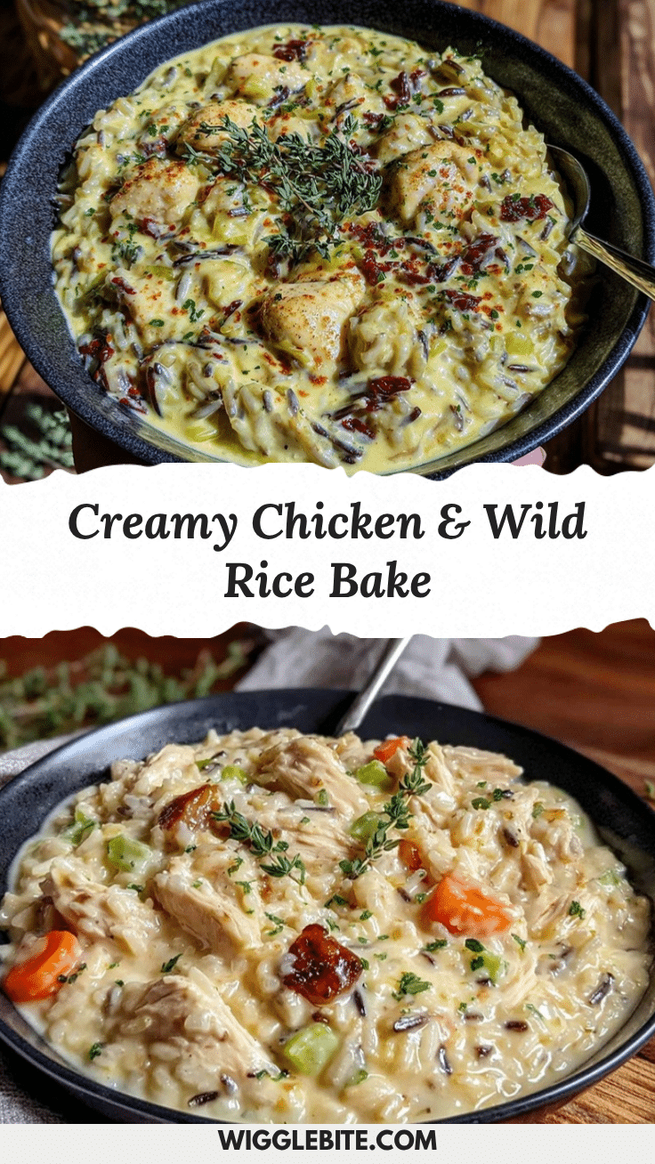 creamy chicken and wild rice casserole recipe