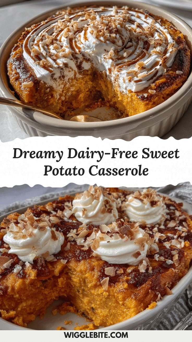 creamy dairy-free sweet potato casserole recipe