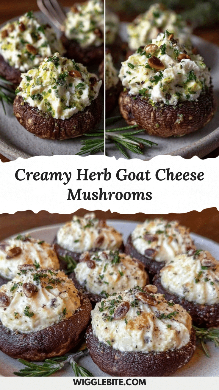 creamy goat cheese stuffed mushrooms recipe
