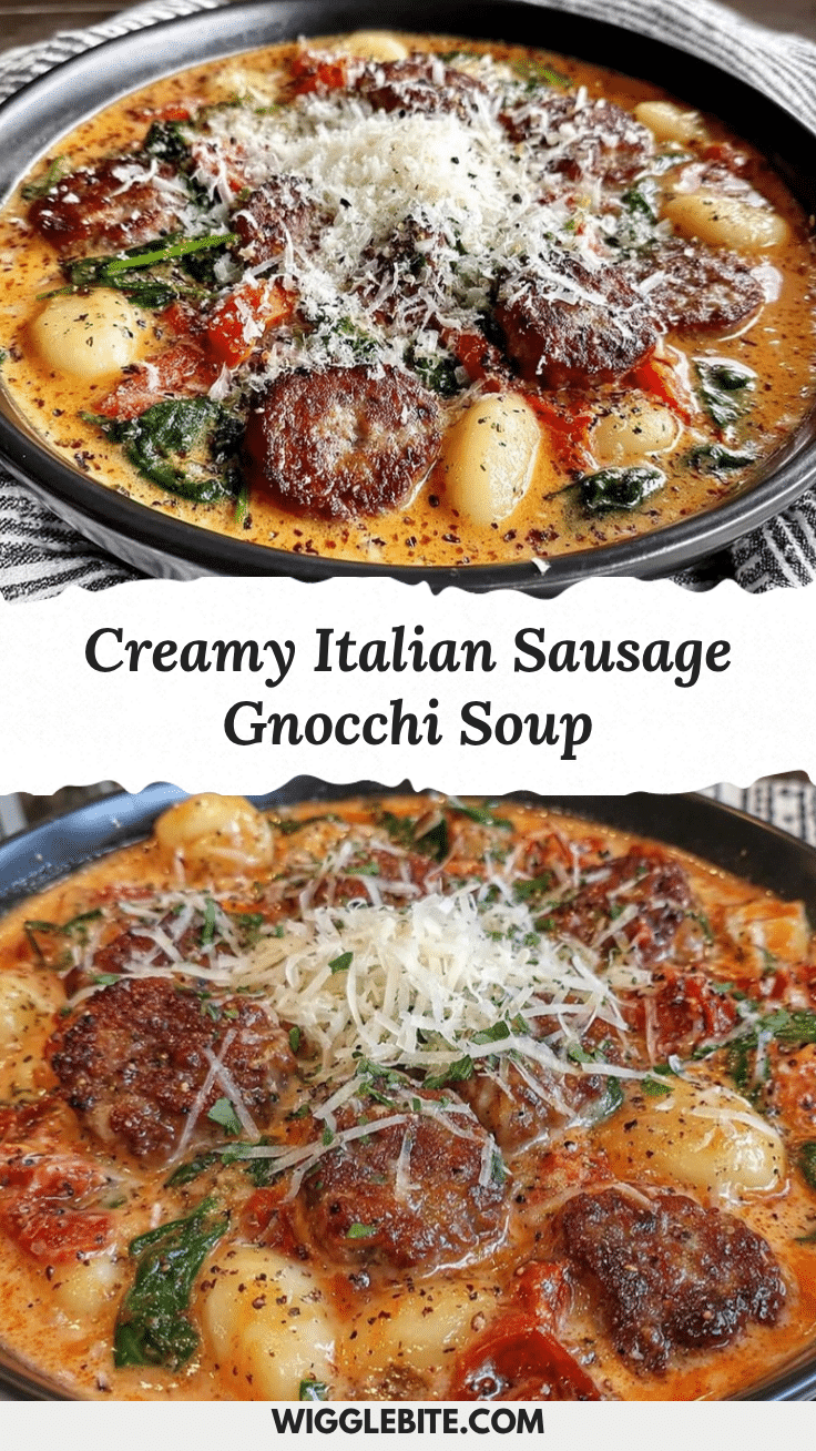 Creamy Italian Sausage Gnocchi Soup recipe