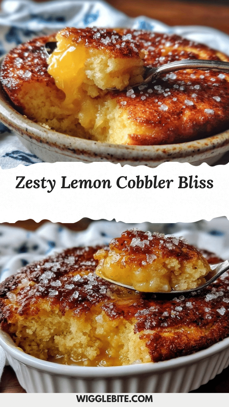 creamy lemon cobbler recipe