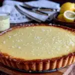creamy lemon tart - featured image