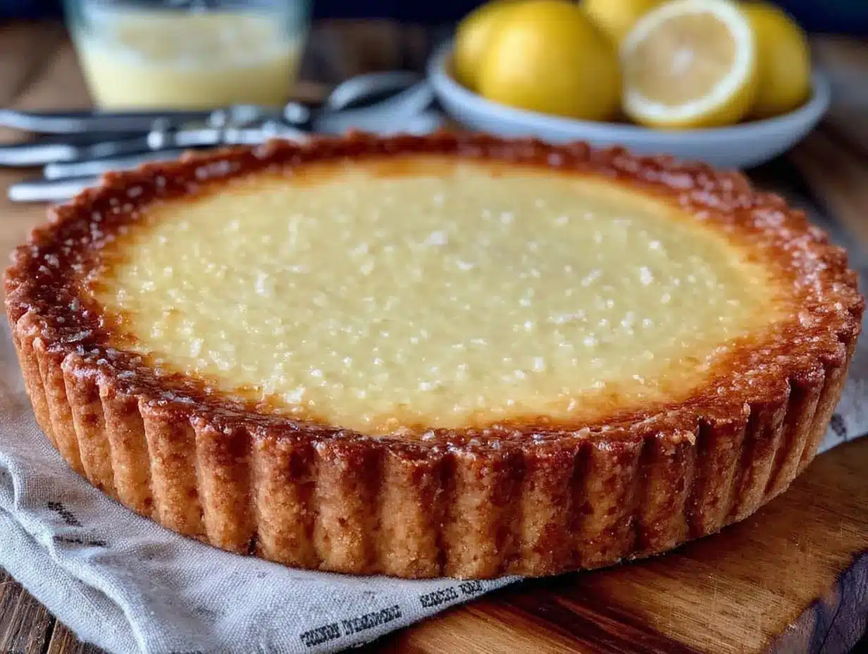 creamy lemon tart preparation steps