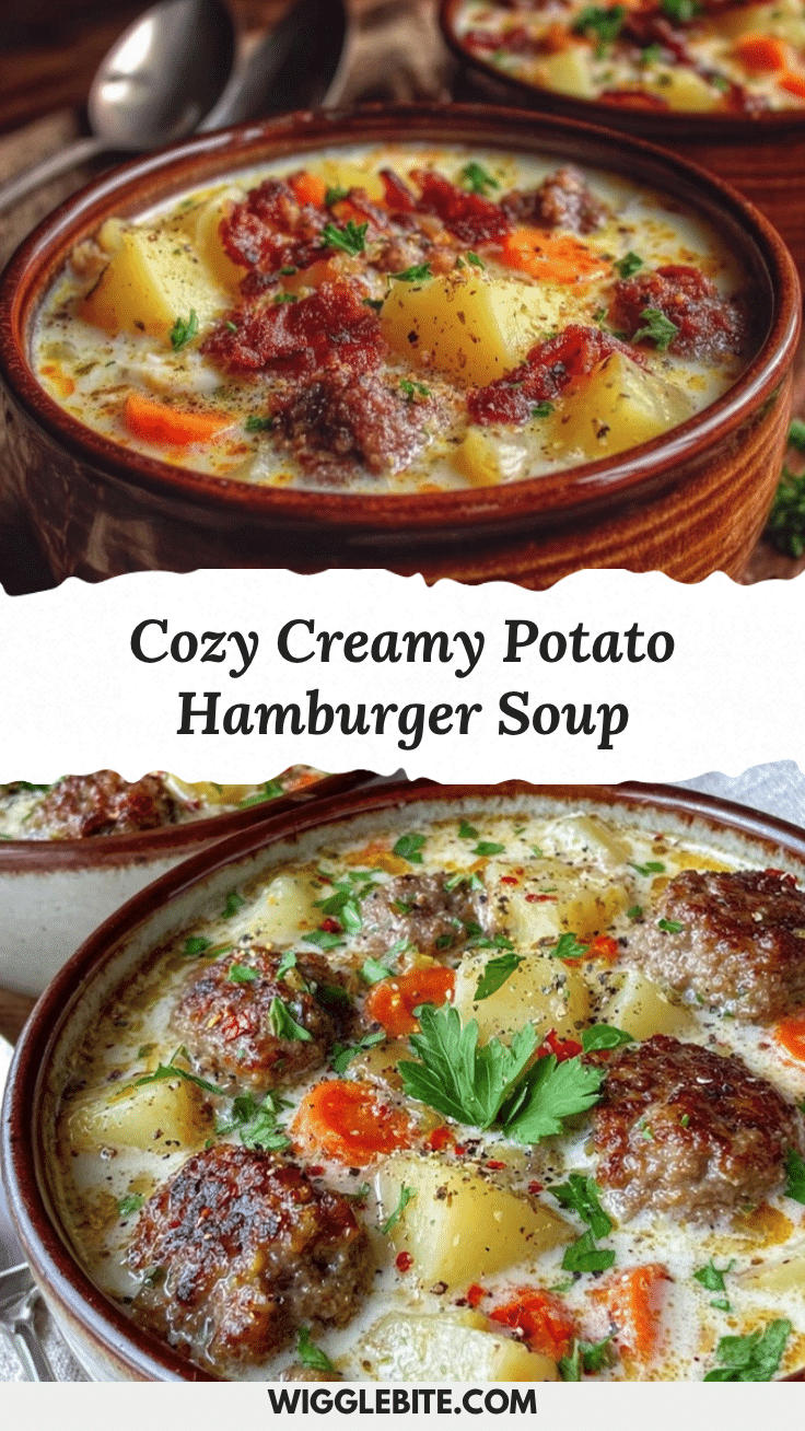 creamy potato soup with hamburger meat recipe