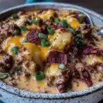 creamy queso soup - featured image