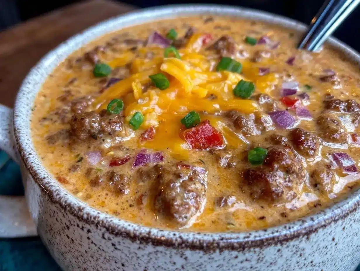 creamy queso soup preparation steps