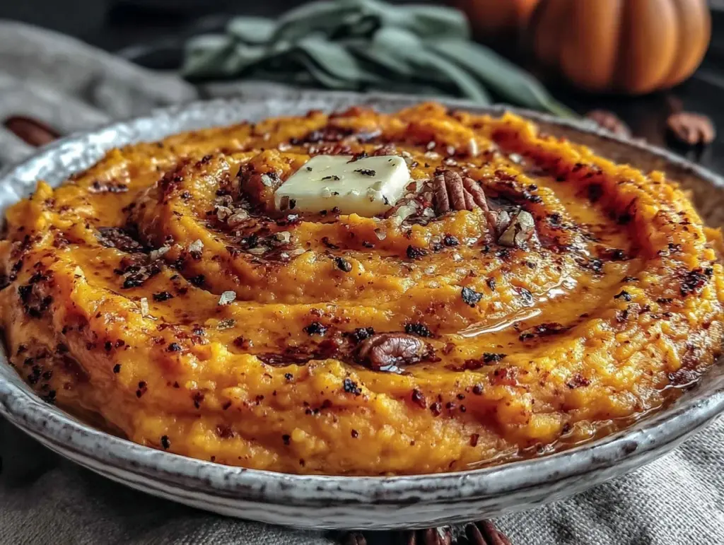 creamy slow cooker butternut squash mash - featured image