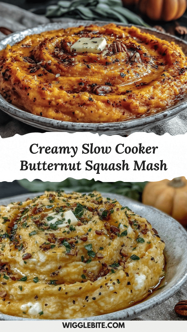 creamy slow cooker butternut squash mash recipe