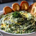 creamy slow cooker spinach - featured image