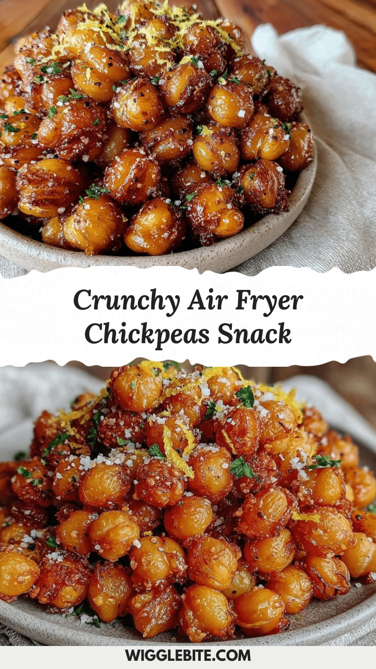 crispy air fryer chickpeas recipe